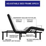 Electric Adjustable Bed Frame Specs