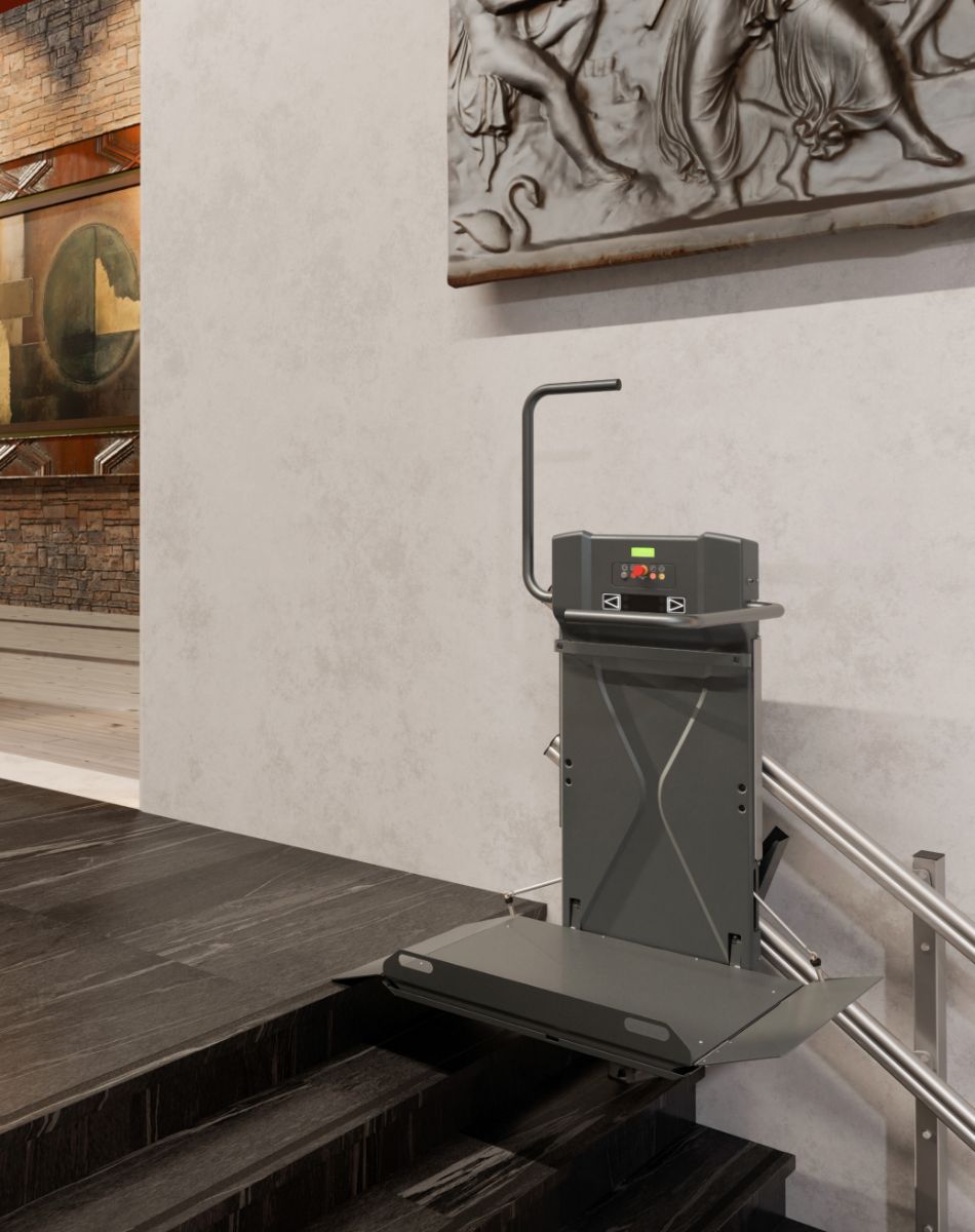 LOGIC Inclined Platform Lift for Straight Stairs LOGIC Inclined Platform Lift for Straight Stairs