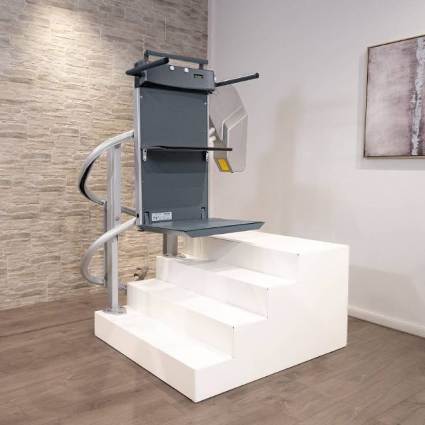 SLIM X platform Stairlift At Stair Top