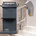 SLIM X platform Stairlift Frontview