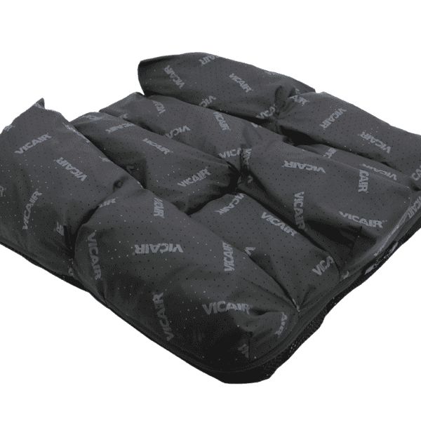 Vicair Vector O2 Wheelchair Cushion with Comfair Cover White Background Vicair Vector O2 Wheelchair Cushion with Comfair Cover White Background
