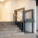 Easylift Wheelchair Platform Lift Beside Stair