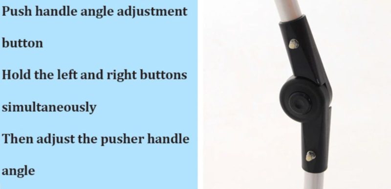Foldable Pediatric Cerebral Palsy Wheelchair Push Handle Angle Adjustment Button