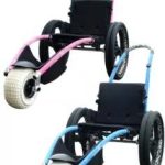 Pink and Blue Hippocampe – The Versatile All-terrain Beach Wheelchair