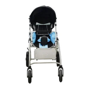 Foldable Reclining Cerebral Palsy Pediatric Wheelchair Frontview