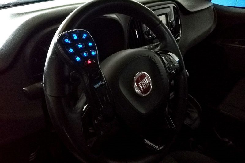 Radio Lights & Services Control Station at Steering Wheel By Fadiel Italiana Radio Lights & Services Control Station at Steering Wheel Leftside