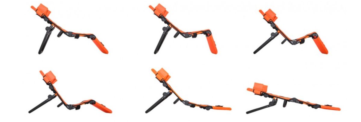 Angles of Foldable Anchor Bath Chair