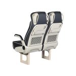 BLACK SEGE BUS PASSENGER SEAT 4036 BACKVIEW