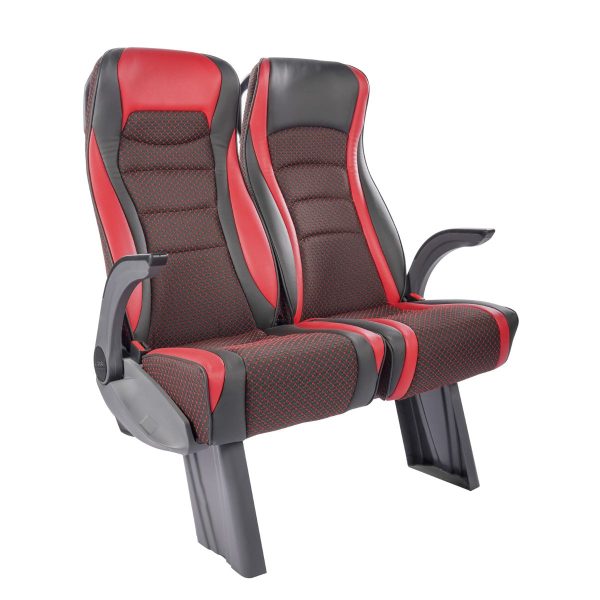 Red SEGE Bus Passenger Seat 4036 Red SEGE Bus Passenger Seat 4036