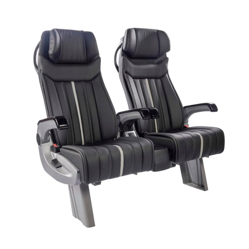 Black SEGE Bus Passenger Seat 5050F