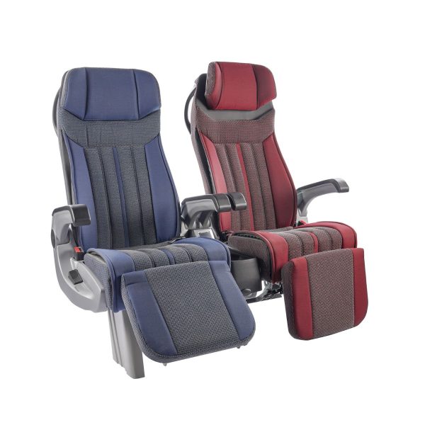 Black and Red SEGE Bus Passenger Seat 5050F Black and Red SEGE Bus Passenger Seat 5050F