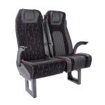 Black SEGE Minibus Passenger Seat 3075