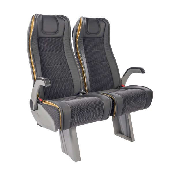 Black Yellow Strip SEGE Minibus Passenger Seat 3075 Black Yellow Strip SEGE Minibus Passenger Seat 3075