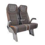 Brown Yellow Strip SEGE Minibus Passenger Seat 3075