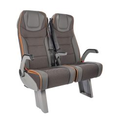 Brown Yellow Strip SEGE Minibus Passenger Seat 3075