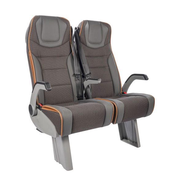 Brown Yellow Strip SEGE Minibus Passenger Seat 3075