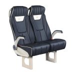 White Stripe SEGE Minibus Passenger Seat 4036