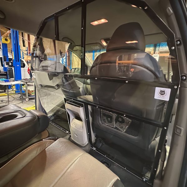 Driver Protection Screen Installed Inside Vehicle Driver Protection Screen Installed Inside Vehicle