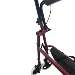 Folded Extra Wide Heavy Duty Rollator Walker