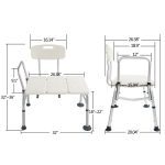Heavy Duty Transfer Bath Bench Dimension Details