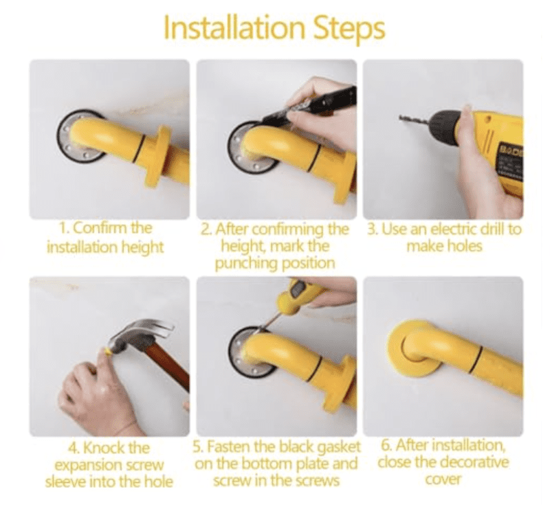 Foldable Stainless Steel Grab Bar – Durable, Safe and Anti-Rust