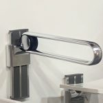 U-Shaped Infinity FlipUp Support Rail Mounted on Wall