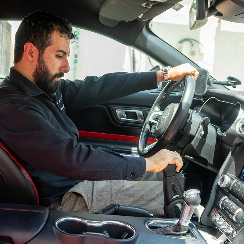 Disability Driving Vehicle With Hand Control Mustang Push Pull Hand Control