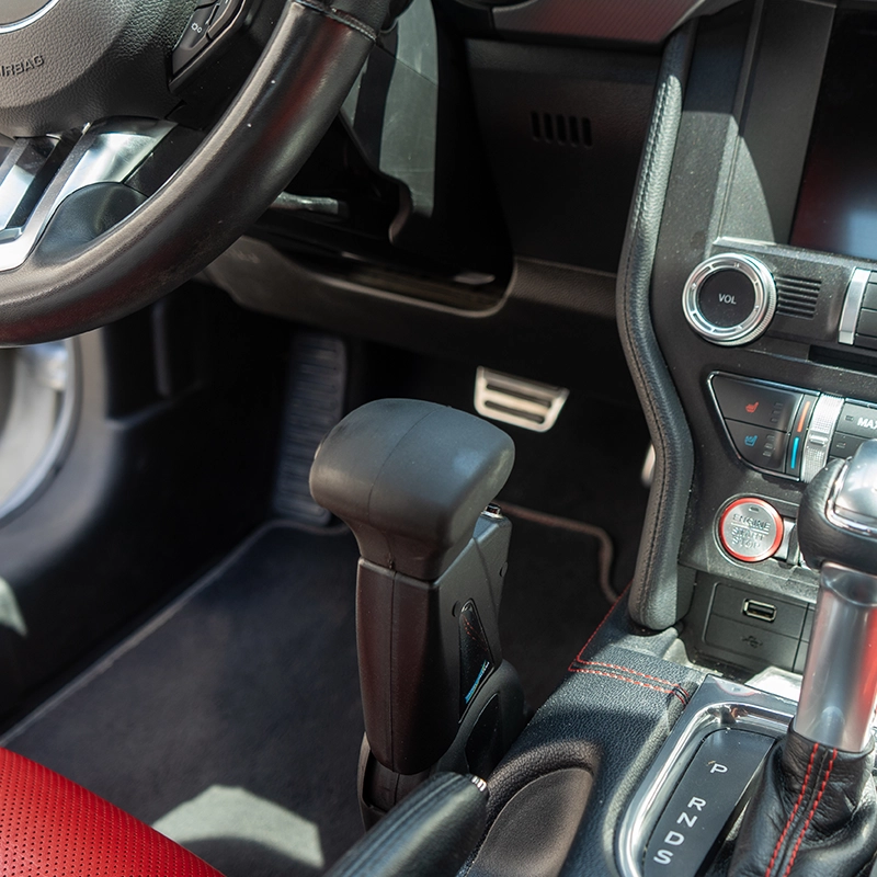 Disability Driving Vehicle With Hand Control Push Pull Installed on Mustang