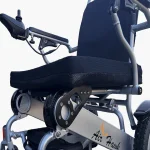 Gel Memory Foam Seat Cushion on Air Hawk Electric Wheelchair