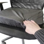 Hand Pressing on Gel Memory Foam Seat Cushion