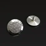 Stainless Steel Solid Tactile Indicator Studes Black Background