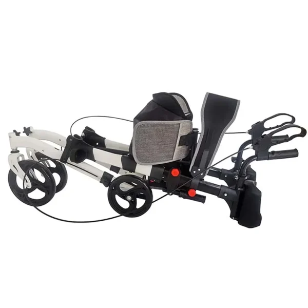 Folded Stand Up Walker Rollator With Hand Rest Support Folded Stand Up Walker Rollator With Hand Rest Support