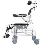Lightweight Height Adjustable Commode Chair Sideview