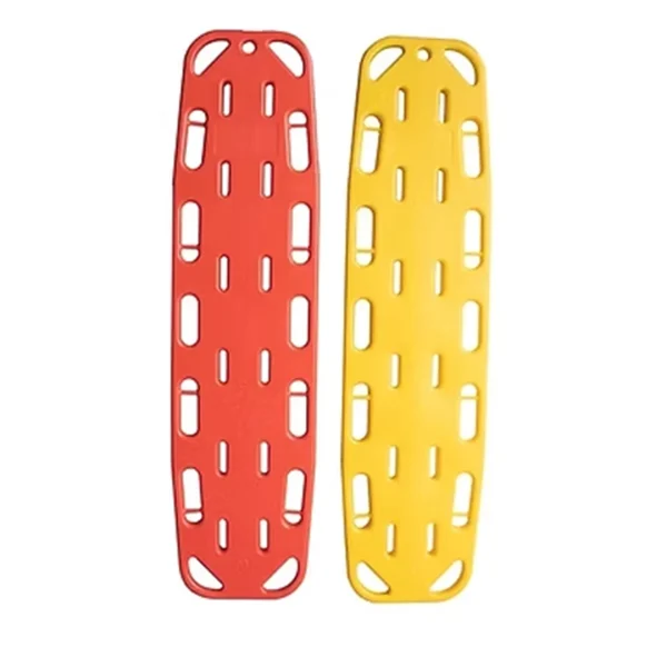 Plastic Spine Board Stretcher Red and Yellow