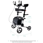 Stand Up Walker Rollator With Hand Rest Support Dimension