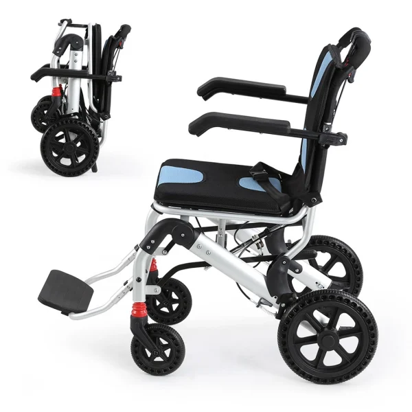 UltraLite Wheels Lightweight Foldable Travel Wheelchair