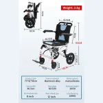 UltraLite Wheels Travel Wheelchair Product Details