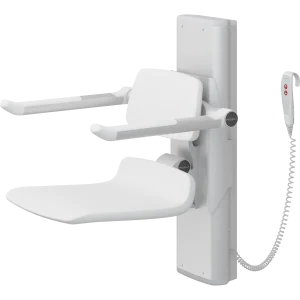Pressalit PLUS Shower Seat 450 - Electric Height Adjustment