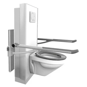 SELECT TL1 electrical toilet lifter, PLUS support arms, toilet and toilet seat Dania