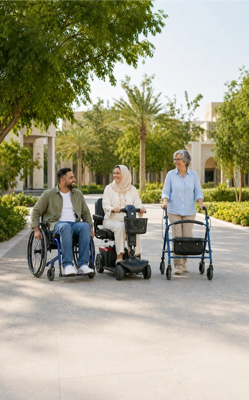Wheelchair Rental & Hire Dubai, UAE | Gilani Mobility Flexible Rentals Service