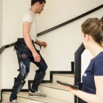 Keeogo Exoskeleton being tested on stairs (1)