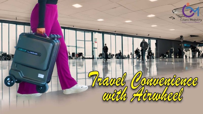 Dubai| Travel Convenience with Airwheel Mini Smart Suitcase Scooter | people of determination
